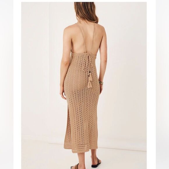 Spell mirage Crochet Midi Dress - Walnut size XS NWT - Picture 13 of 15
